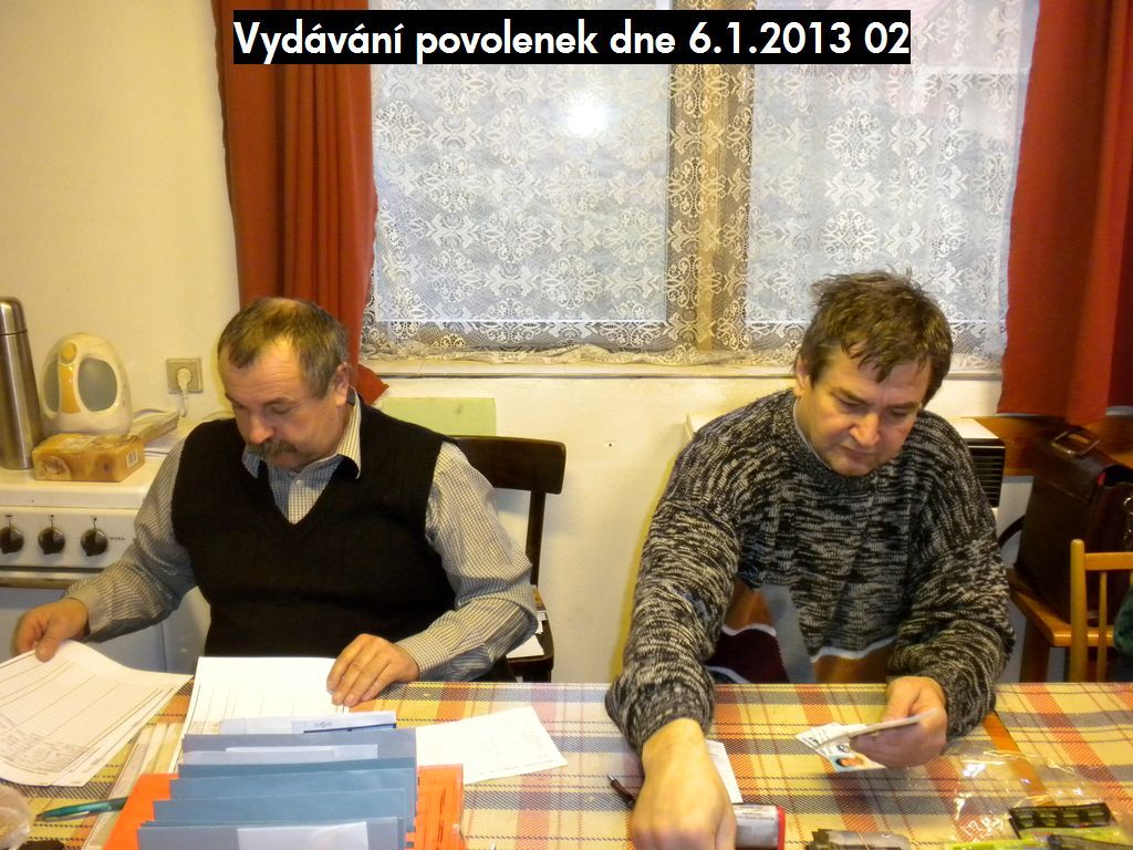 Vydávání povolenek dne 6.1.2013 02